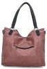 Torebka Damska Shopper Bag XL firmy Hernan HB0337 Brudny Róż